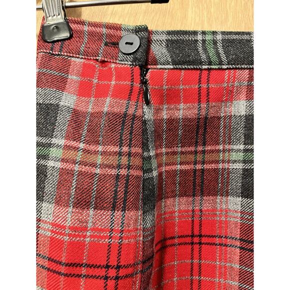 Vintage Rafaella Wool Skirt Plaid Fringe Hem Women's Size 10 *See Description* - Picture 6 of 15